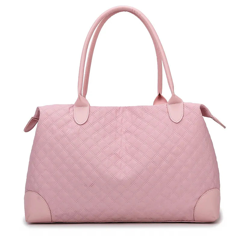 Stylish Women's Shoulder Bag / Overnight Bag (Light Pink)
