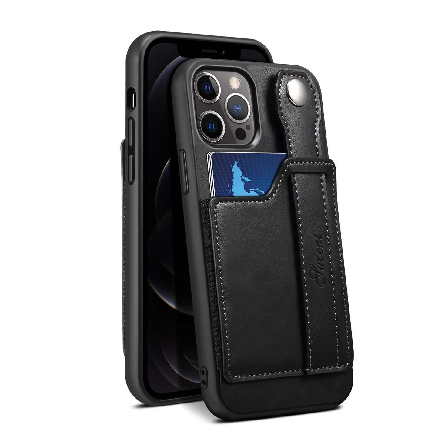 Premium Leather Wallet Phone Case for iPhone 14 Pro Max - Multi-Card Holder & Money Pocket Back Cover