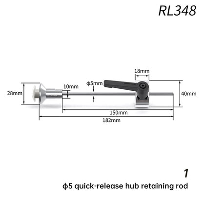 RISK RL350 Bicycle Hub Maintenance Vise Clamp Tool - 20mm Thru Axle Drum Hub Fixing Rod