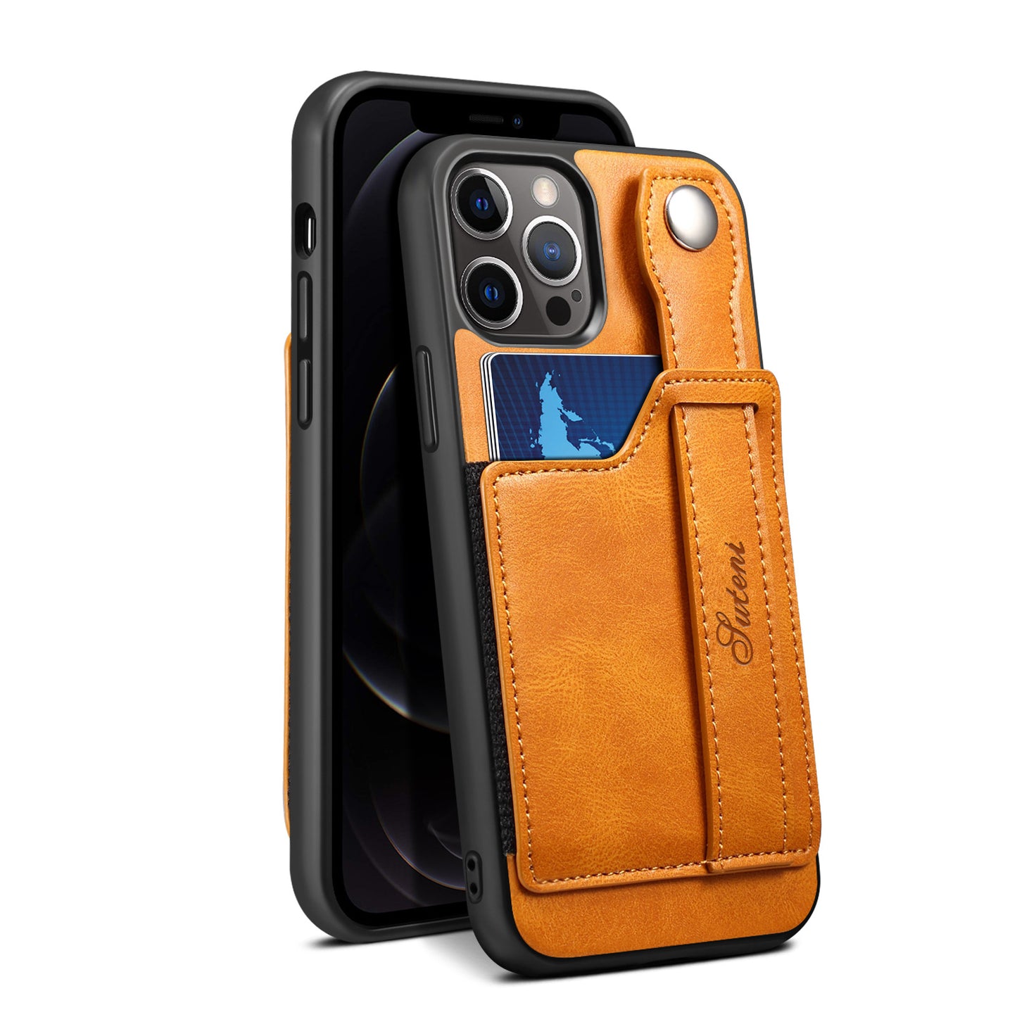 Premium Leather Wallet Phone Case for iPhone 14 Pro Max - Multi-Card Holder & Money Pocket Back Cover