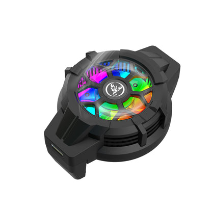 Extreme Wind Cooling Gaming Phone Radiator - RGB Back Clip Semiconductor Cooler with High-Speed Fan