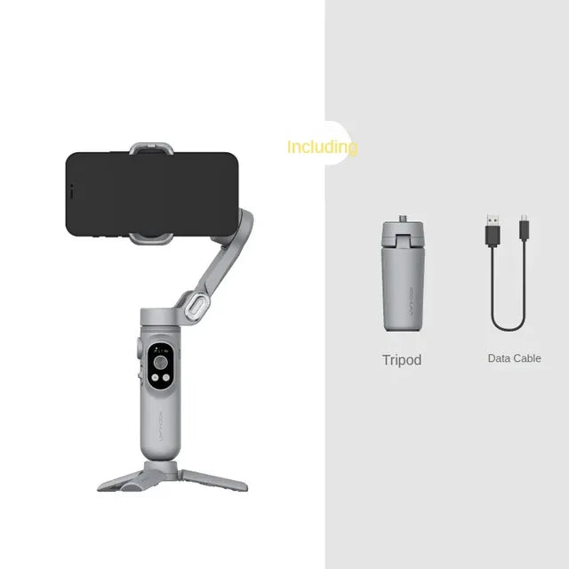 XPro 3-Axis Mobile Phone Stabilizer - Handheld Anti-Shake Gimbal PTZ for TikTok Vlogs & Live Broadcasting