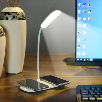 Folding LED Desk Lamp with Wireless Phone Charger - Smart Touch Control Reading Table Lamp & Night Light