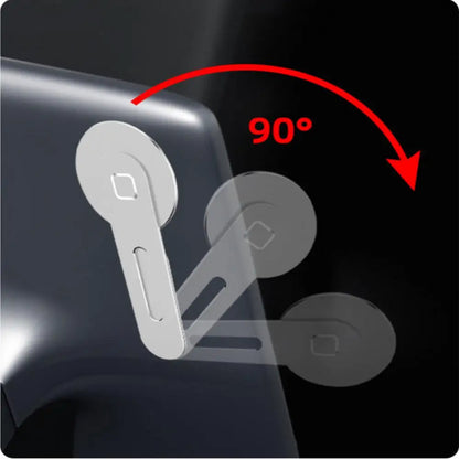 Magnetic Laptop Screen Expansion Side Phone Holder - Foldable Aluminum Monitor Mount Bracket