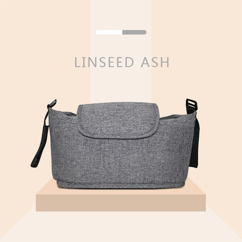 Universal Baby Stroller Organizer Bag with Cup Holder and Storage Pockets