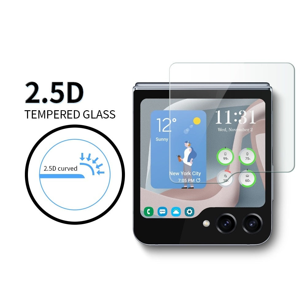Samsung Galaxy Z Flip7 Outer Screen Tempered Glass - Anti-Peep Foldable Screen Protector