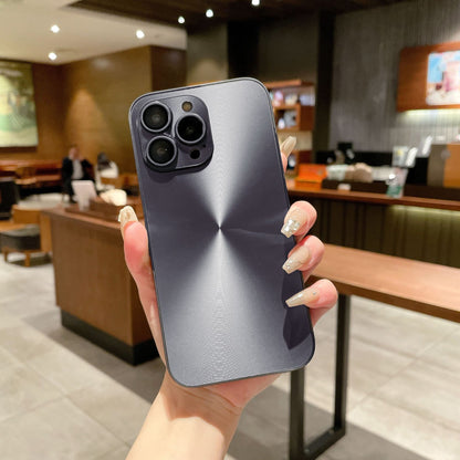 Luxury Aurora Laser CD Pattern Matte Phone Case for iPhone 15 14 13 Pro Max - Full Lens Protection Soft Cover