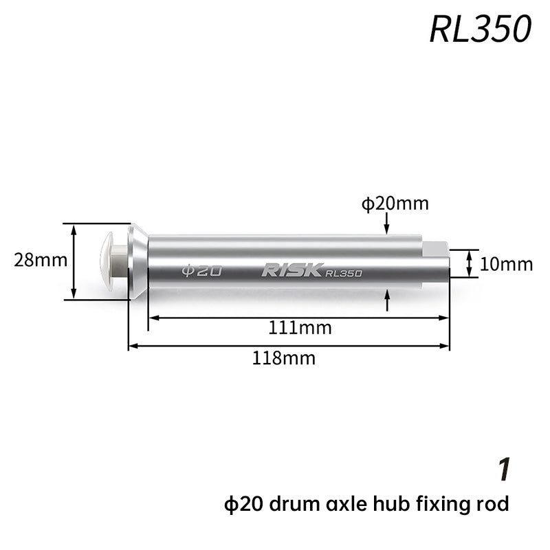 RISK RL350 Bicycle Hub Maintenance Vise Clamp Tool - 20mm Thru Axle Drum Hub Fixing Rod