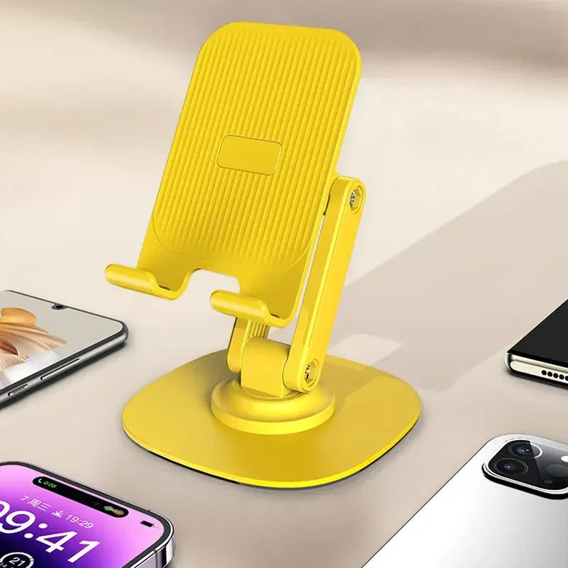 Foldable Rotating Phone Stand - Adjustable Desktop Tablet & Smartphone Holder Support