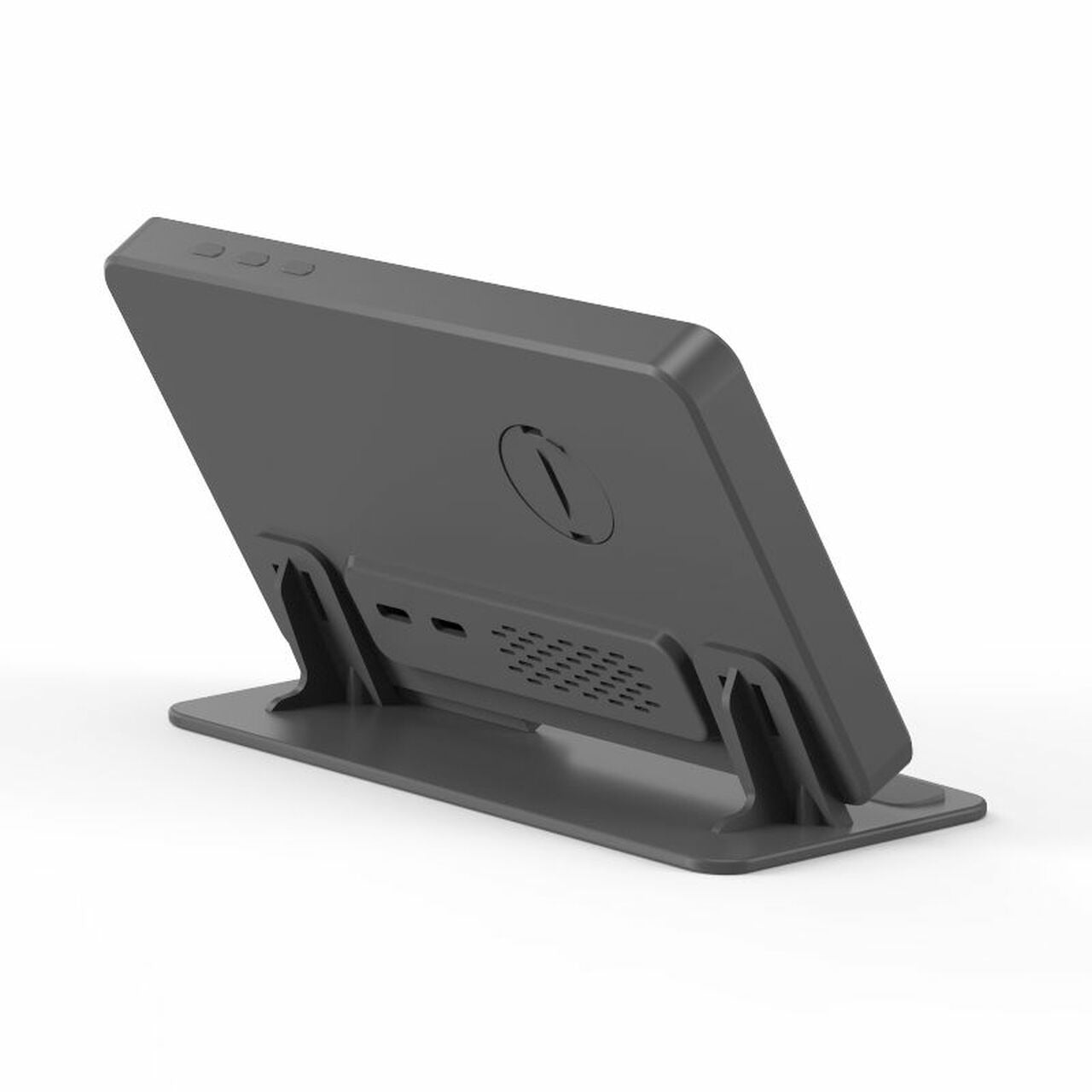 4-in-1 15W Fast Wireless Charging Station - Digital Alarm Clock with Temperature Display & Phone Charger