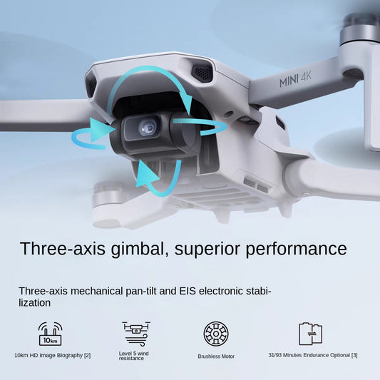 DJI Mini 4K Ultra HD Aerial Drone - 3-Axis Gimbal RC Quadcopter with Intelligent Shooting & EIS Stabilization