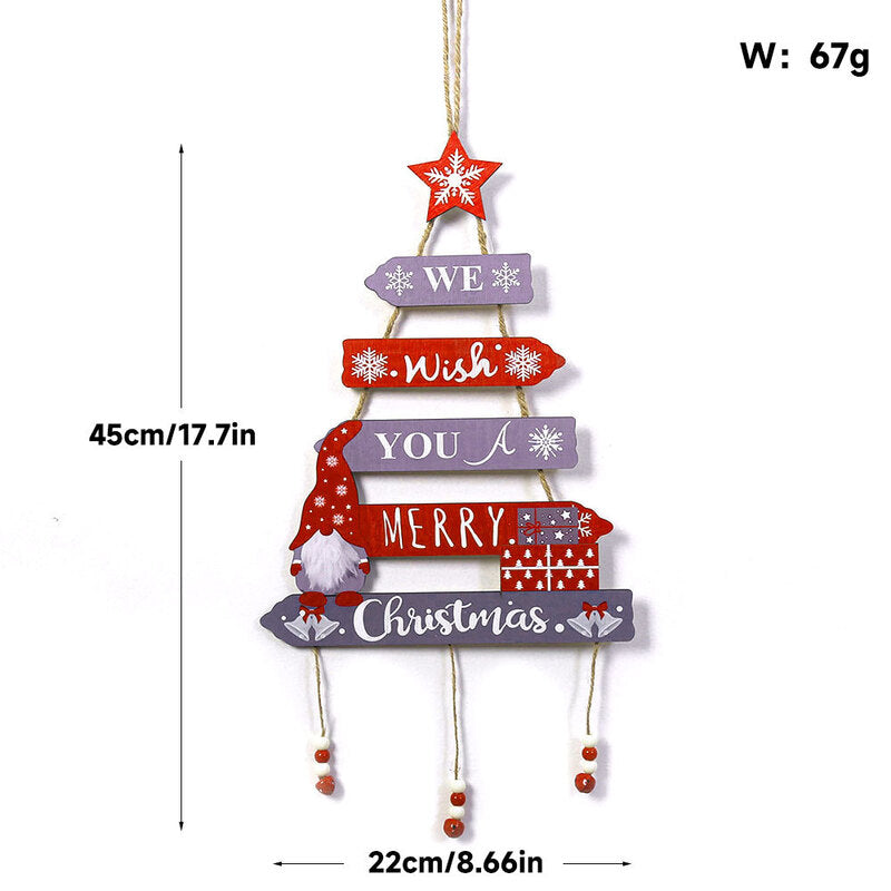DIY Foldable Gnome Christmas Hanging Ornament - Festive Wall Decor