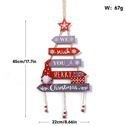 DIY Foldable Gnome Christmas Hanging Ornament - Festive Wall Decor