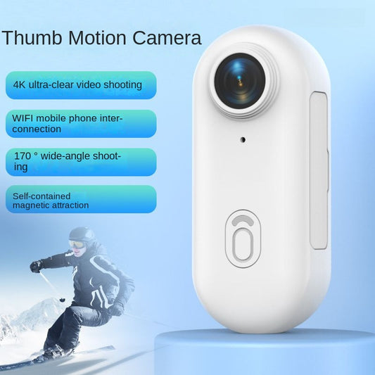 4K Miniature Sports Action Camera - Portable Magnetic Thumb Recorder for Biking & Vlogs