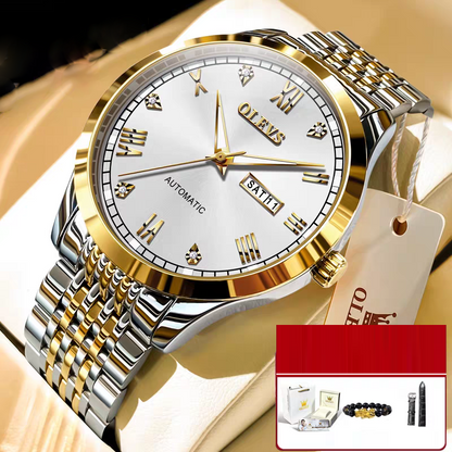 OLEVS Luxury Men's Automatic Mechanical Watch - Waterproof Luminous Business Wristwatch