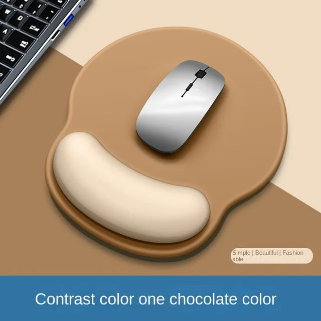 Gradient Silicone Mouse Pad with Wrist Rest - Ergonomic Anti-Slip Wrist Support Pad for Computer & Office