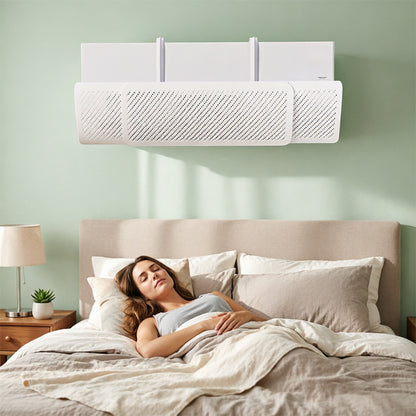 Universal Air Conditioner Deflector Guard - Adjustable Air Flow Confinement Shield for Split AC