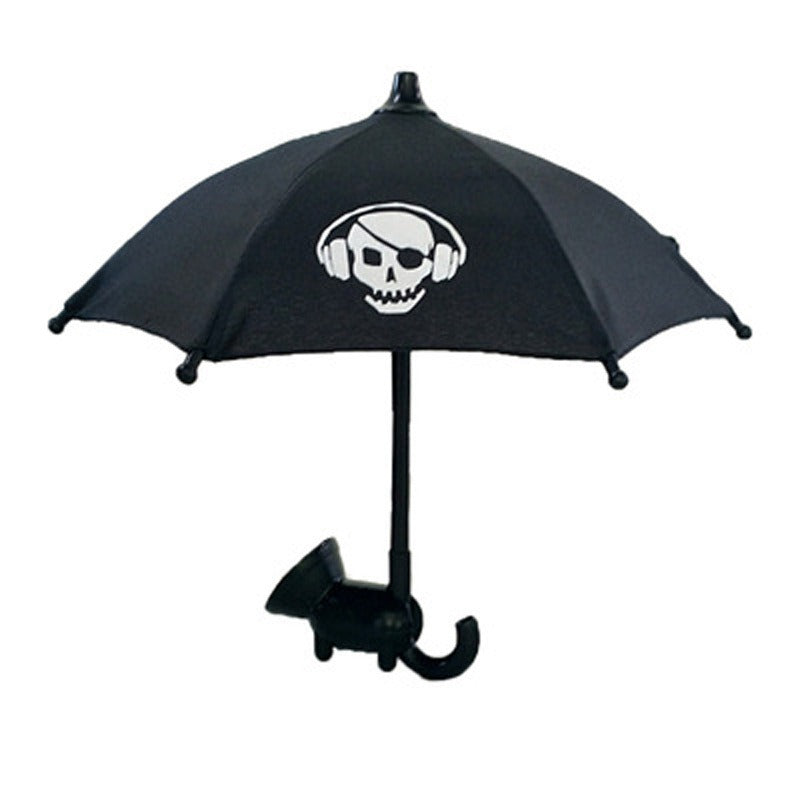 : Mini Phone Umbrella Sun Shade with Suction Cup Holder - Anti-Glare Outdoor Mobile Bracket