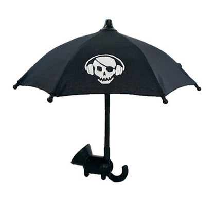 : Mini Phone Umbrella Sun Shade with Suction Cup Holder - Anti-Glare Outdoor Mobile Bracket
