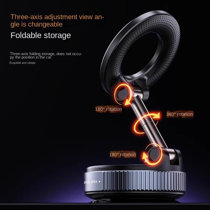 Multi-Functional Magnetic Car Mount - Foldable Dashboard Phone Holder & Vehicle Stand