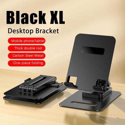 Metal Enlarged 360° Rotating Phone & Tablet Stand - Foldable Desktop Support Bracket