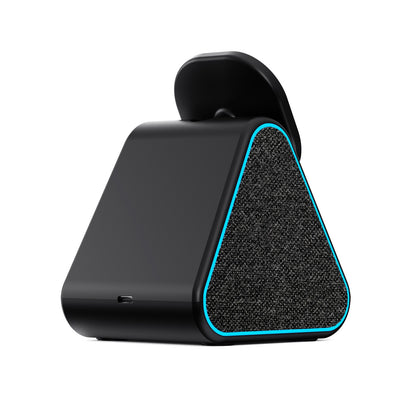 Magnetic Wireless Charger with Bluetooth Speaker - 3-in-1 Fast Charging Station & Desktop Speaker Stand for iPhone