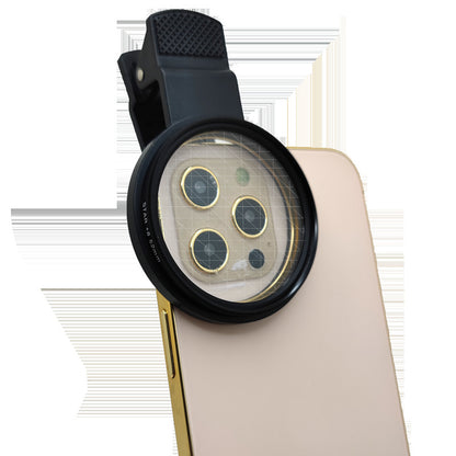 52mm Clip-On Star Filter Camera Lens for Smartphone - Starburst Starlight Effect Lens Filter
