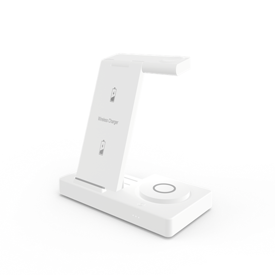 Portable 5-in-1 Wireless Charger Stand - Multi-Device Charging Dock for Apple & Samsung Devices