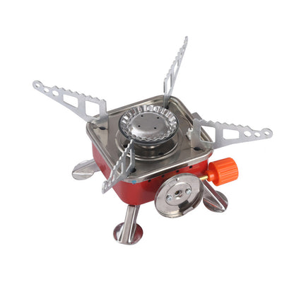 Ultra-Light Foldable Outdoor Camping Gas Stove - Split Backpacking Burner with Hose