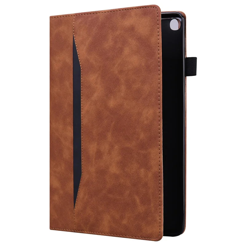 Premium PU Leather Folio Case for iPad Pro 11 / 13 Inch M4 (2024) - Business Stand Cover with Soft TPU Back