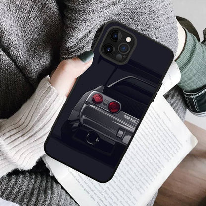 JDM Anime Sports Car Phone Case - Illustrated Racing Car Cover for iPhone 15 Series