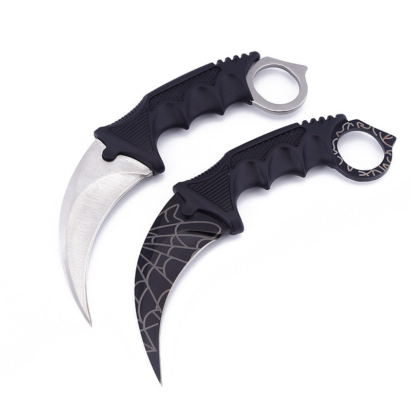 Outdoor Tactical Karambit Claw Knife - Fixed Blade Wilderness Survival Knife with Sheath