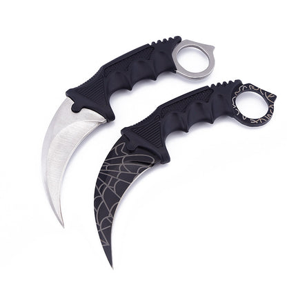 Outdoor Tactical Karambit Claw Knife - Fixed Blade Wilderness Survival Knife with Sheath
