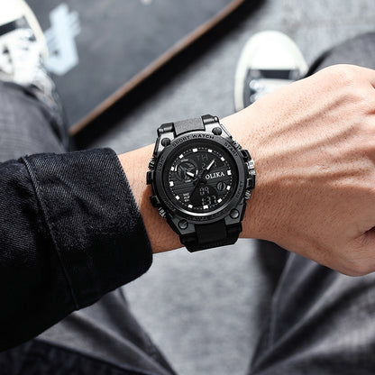 Multifunctional Shock Resistant Sports Watch - Tactical Digital-Analog Student Watch