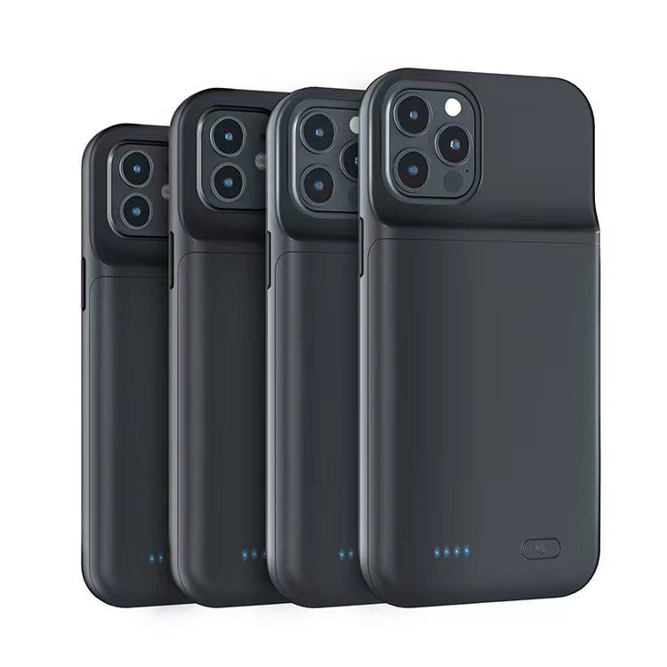 Large Capacity Battery Case for iPhone 12 & 13 Series - Portable Back Clip Power Bank Cover