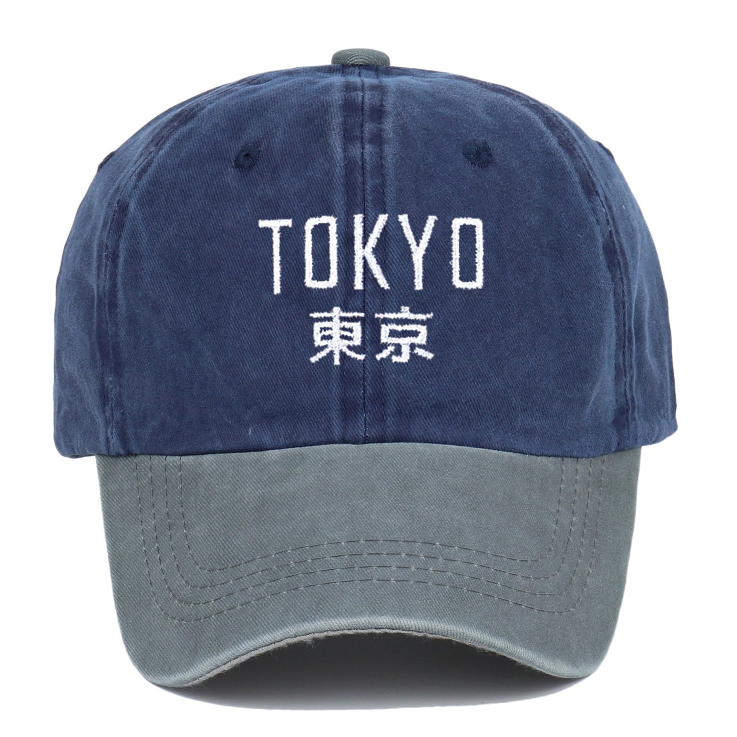 Unisex Embroidered Tokyo Kanji Dad Hat - Outdoor Sun Protection Cap