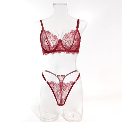 Lightweight Breathable Sexy Lace Bra and Panty Set