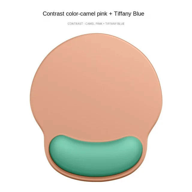 Gradient Silicone Mouse Pad with Wrist Rest - Ergonomic Anti-Slip Wrist Support Pad for Computer & Office