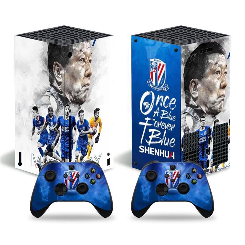 Futuristic Tech Vinyl Skin Decal Sticker Set for Xbox Series X Console & Controllers