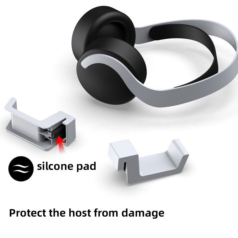 PS5 Headphone Holder - Side Mounting Headset Storage Hook & Game Console Hanging Bracket