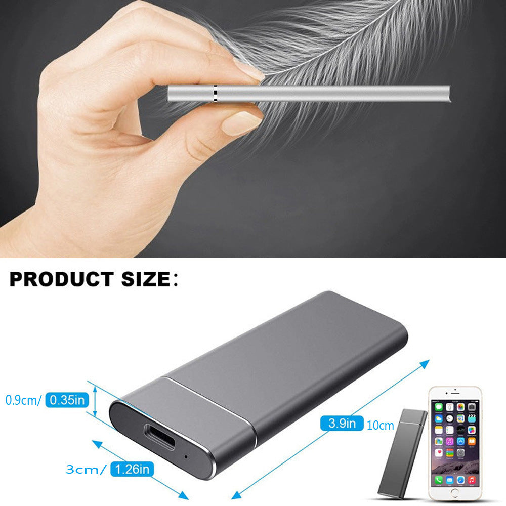 High-Capacity External M.2 SSD Stick - High-Speed USB Type-C Portable Solid State Drive