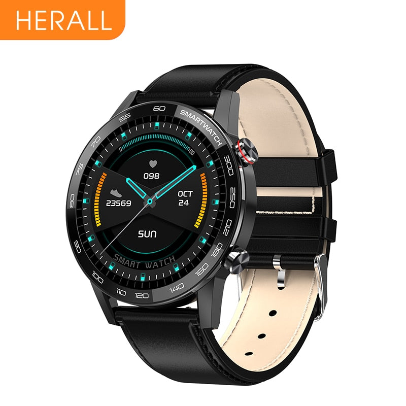 HERALL ECG Smart Watch for Men - IP68 Waterproof Smartwatch with Blood Pressure & Heart Rate Monitor