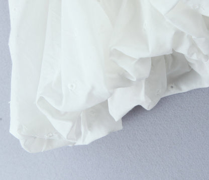Women's Sweet Voluminous Bubble Skirt - Trendy White Summer Bottoms