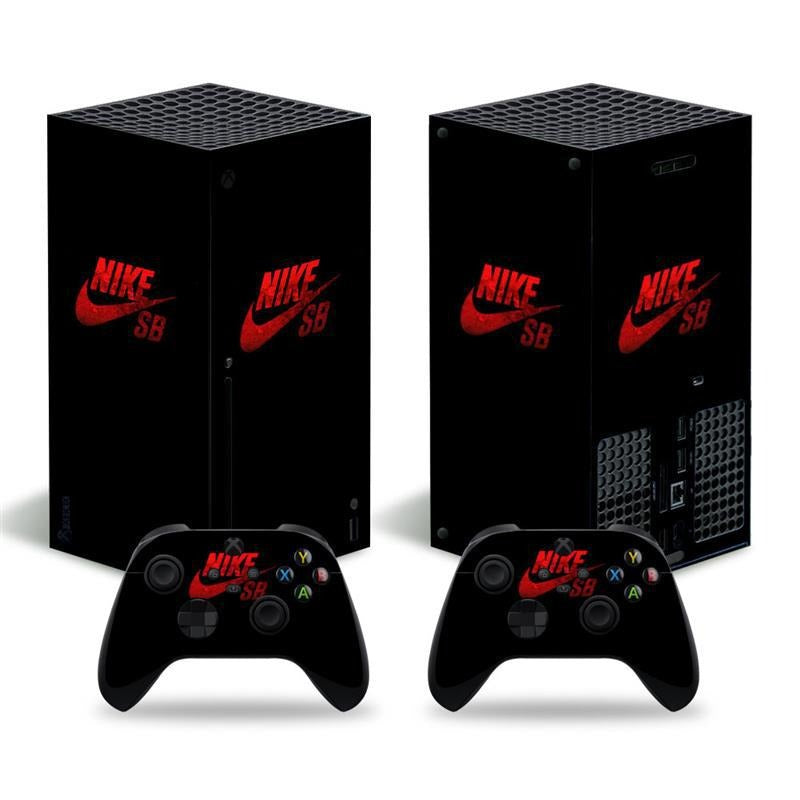Futuristic Tech Vinyl Skin Decal Sticker Set for Xbox Series X Console & Controllers