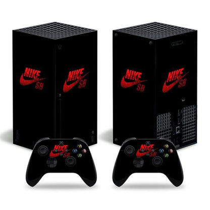 Futuristic Tech Vinyl Skin Decal Sticker Set for Xbox Series X Console & Controllers
