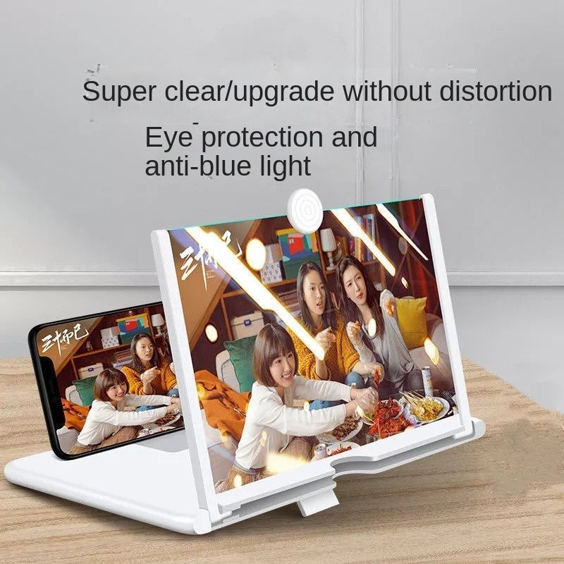10-Inch 3D HD Phone Screen Magnifier - Stretchable Desktop Screen Amplifier & Phone Stand
