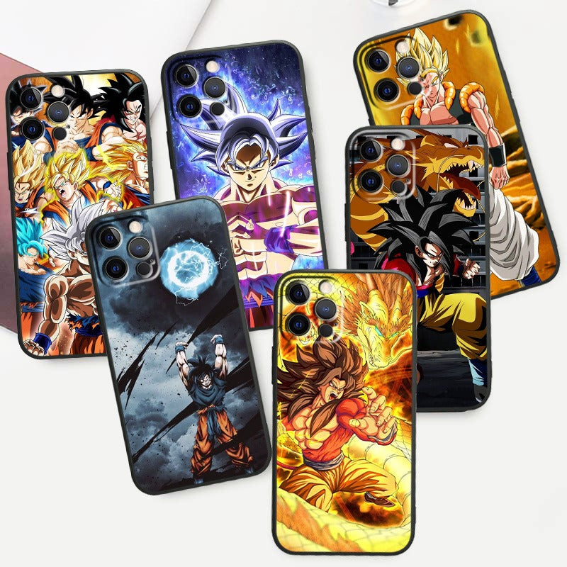 Anime Dragon Ball Super Saiyan Gogeta Phone Case - Soft TPU Protective Cover for iPhone 15 14 13 12 Pro Max