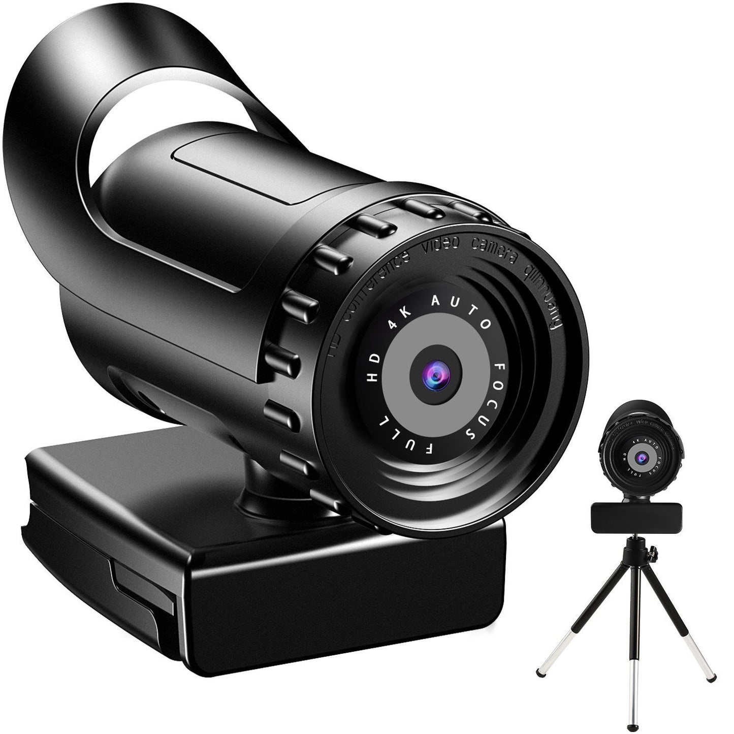 4K Autofocus USB Webcam - HD Network Computer Camera with Drive-Free Plug & Play