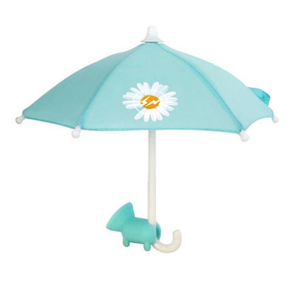 : Mini Phone Umbrella Sun Shade with Suction Cup Holder - Anti-Glare Outdoor Mobile Bracket