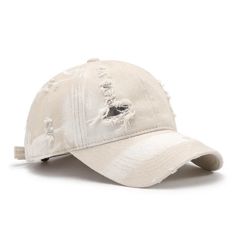 Distressed Vintage Cotton Baseball Cap | Adjustable Dad Hat for Men & Women